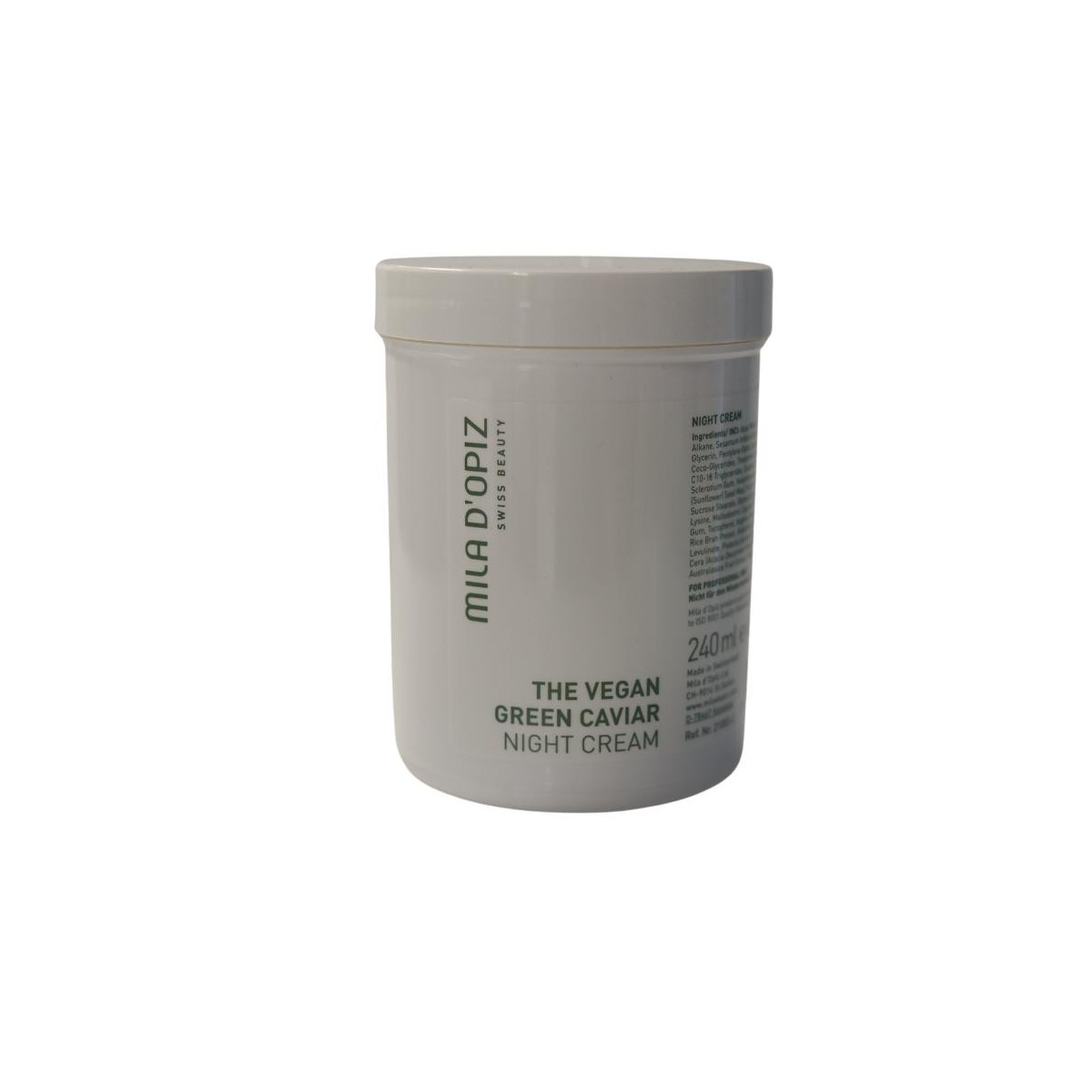 The Vegan Green Caviar Night Cream 240 ml Kabine