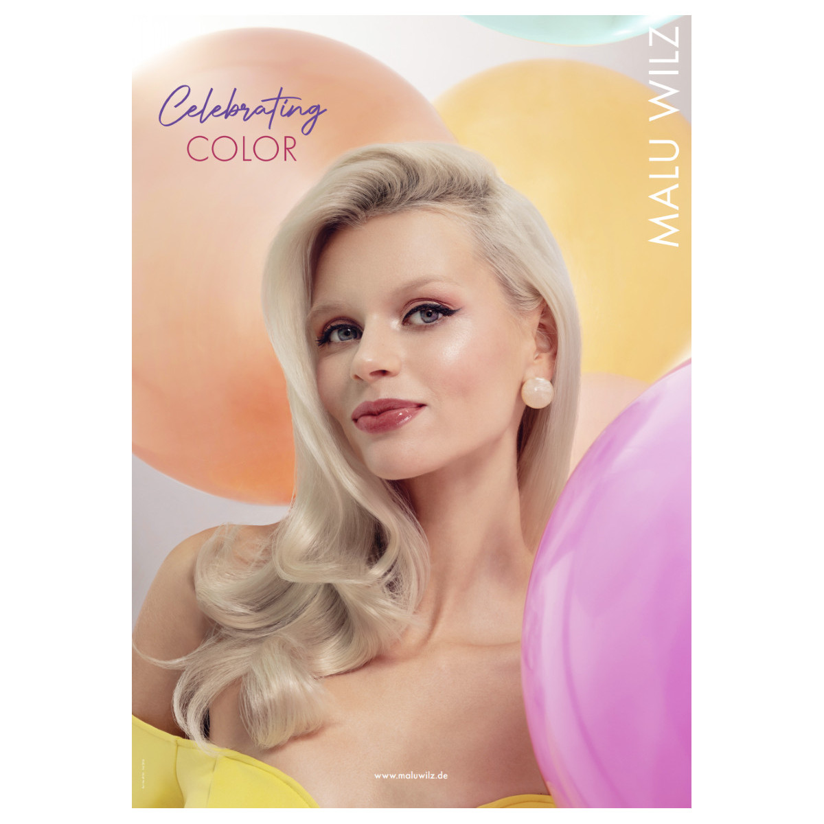 Poster Malu Wilz Dekorativ Celebrating Color / Make-up Relaunch 2025 A1