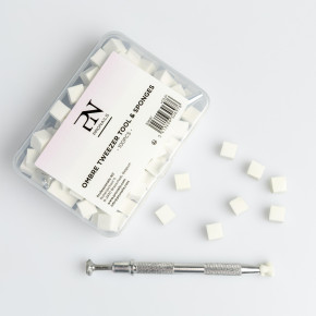 Ombre Tweezer Tool & Sponges 100 Stk.