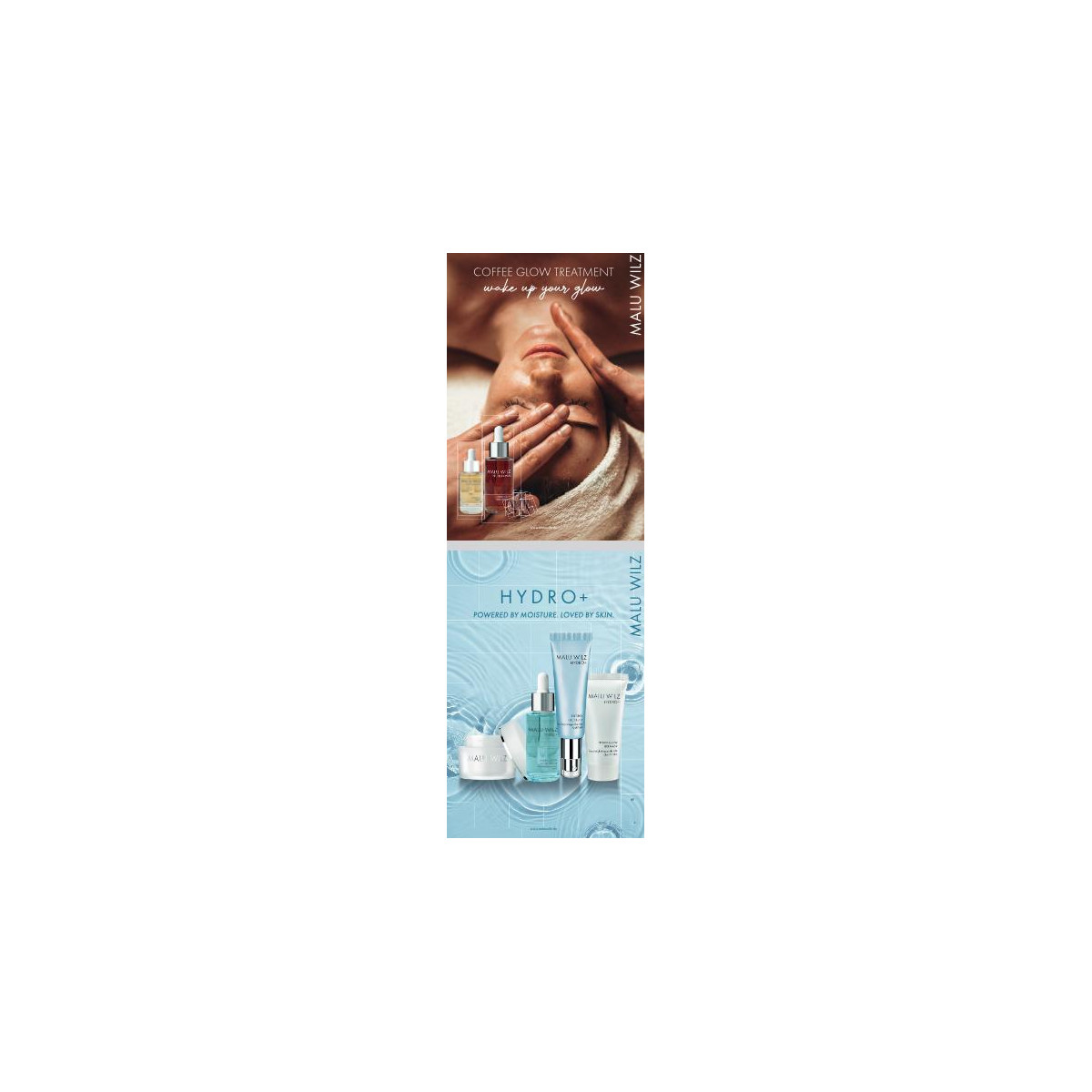 Poster Malu Wilz Pflege Hydro+ / Coffee Glow A1