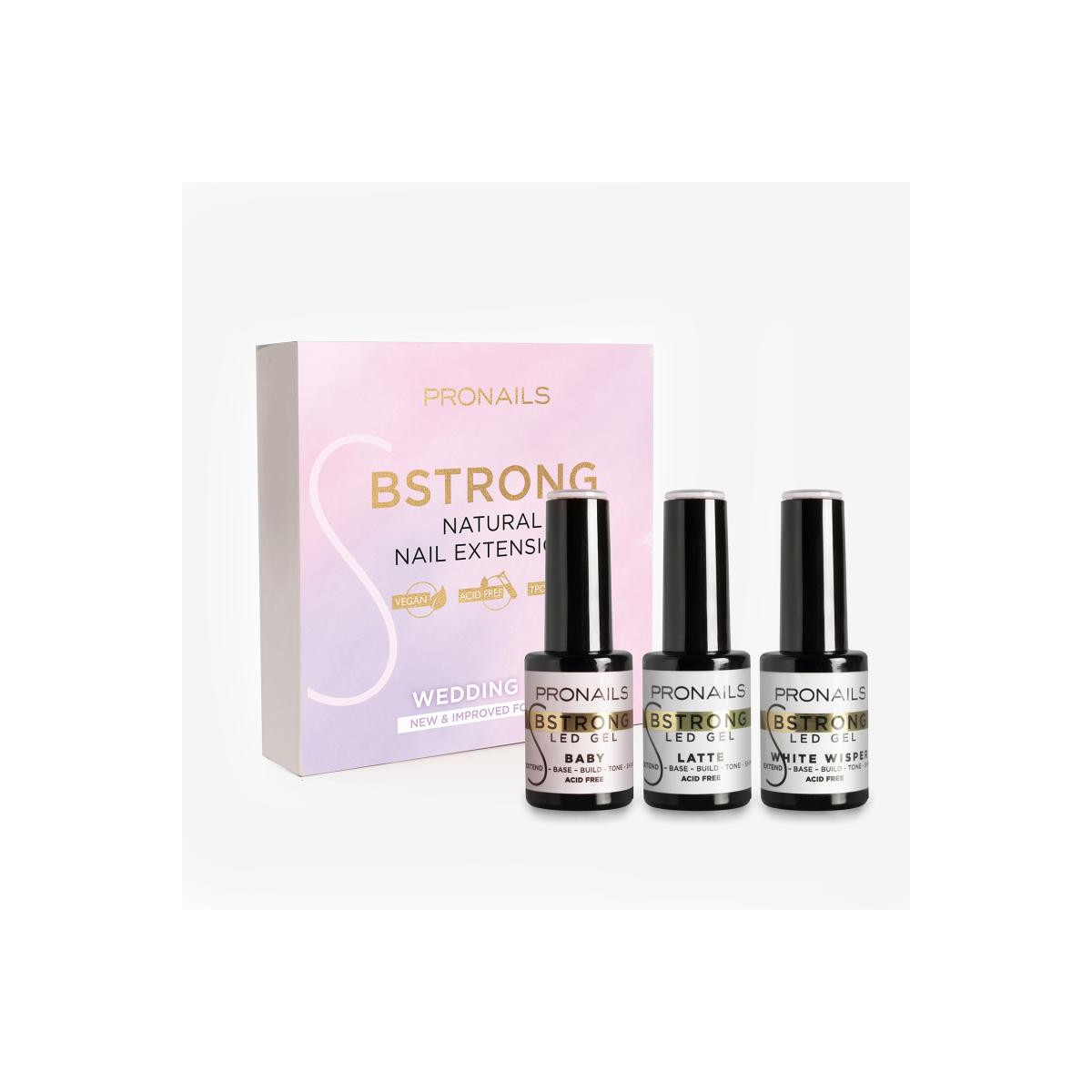 BStrong LED Gel Set Wedding Day 3 Stk.